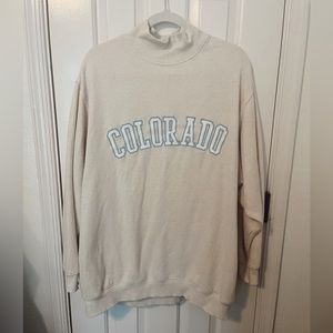 Aerie mock neck “Colorado” sweatshirt with pockets